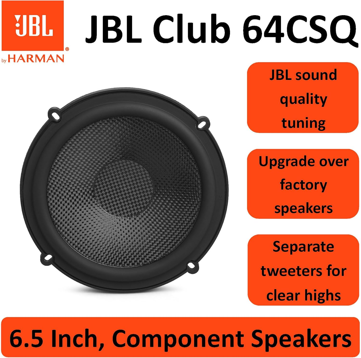JBL Club Gen3 64CSQ 6.5 Inch (16 Cm) Speaker Compo-Set - Sound Quality image number 6