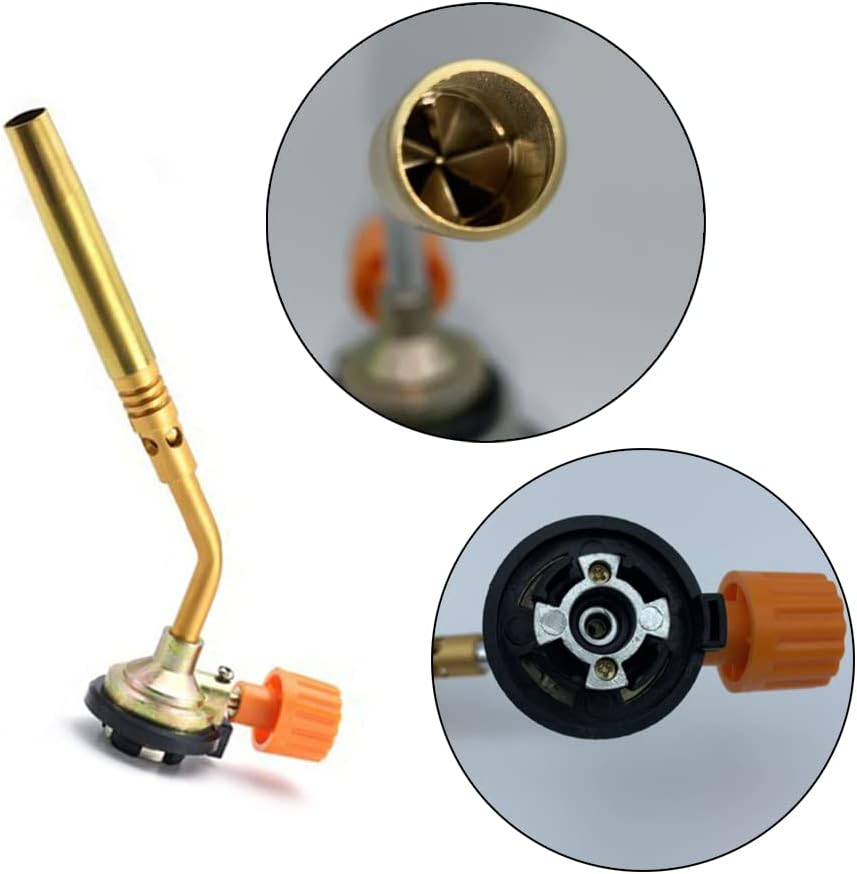 Gas Lighter Kitchen Blow Torch Cooks Blow Lighter Stainless Steel Blow Torch ，For Creme Brulee, Baking, BBQ image number 4