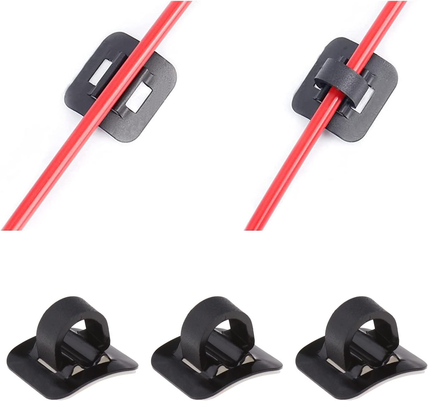 SING F LTD 6Pcs Bike C Clips Housing Hose Guide Clamps MTB Bicycle Bike C-Clips Buckle Brake Cable Line Guide Tubing Fixed Clamp Aluminum Alloy Bicycle Cable Clip image number 5