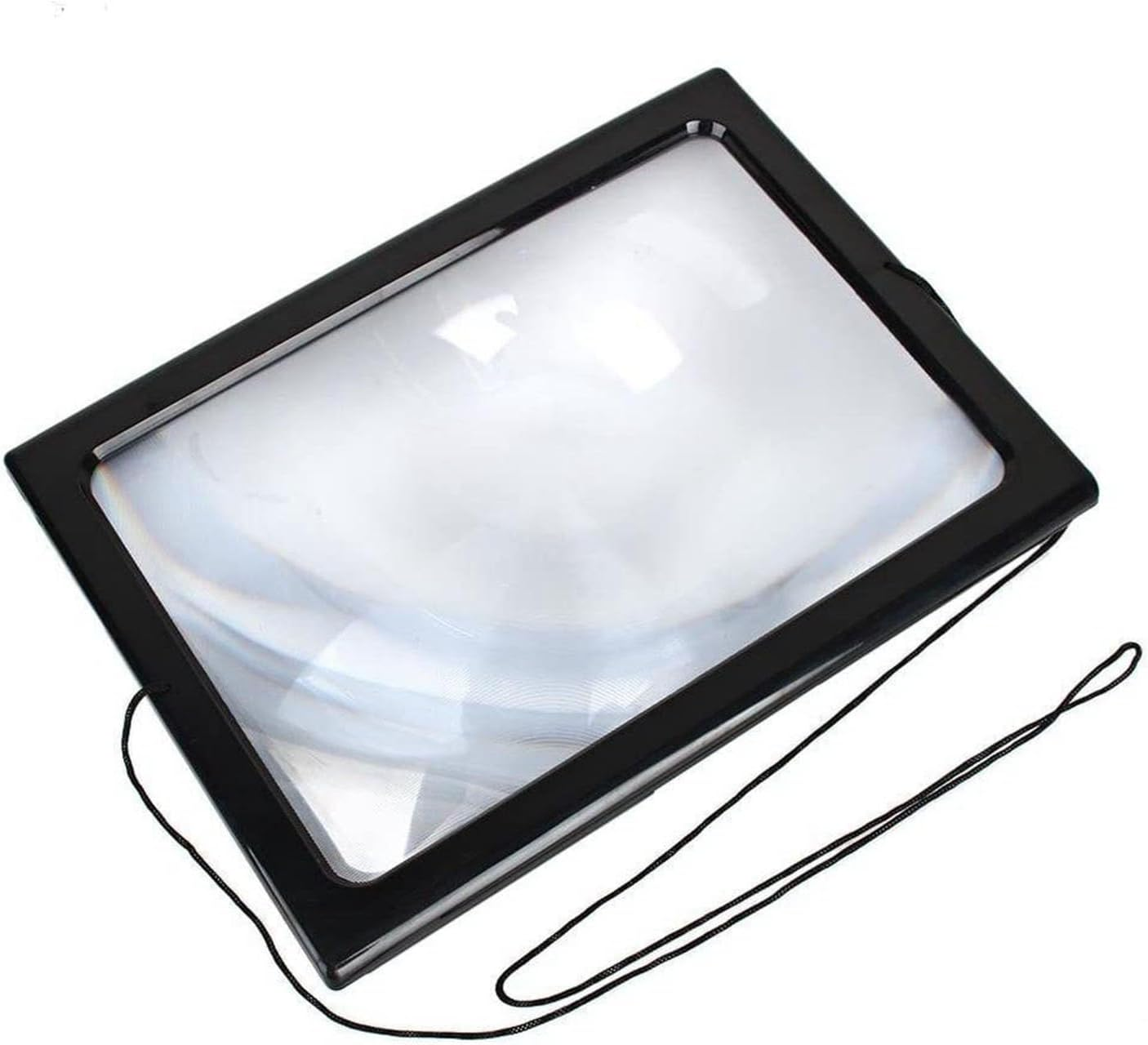Reading Magnifying Glass 3X Foldable Hands Large Page Magnifier with 4 LED Lights for Elderly People image number 6