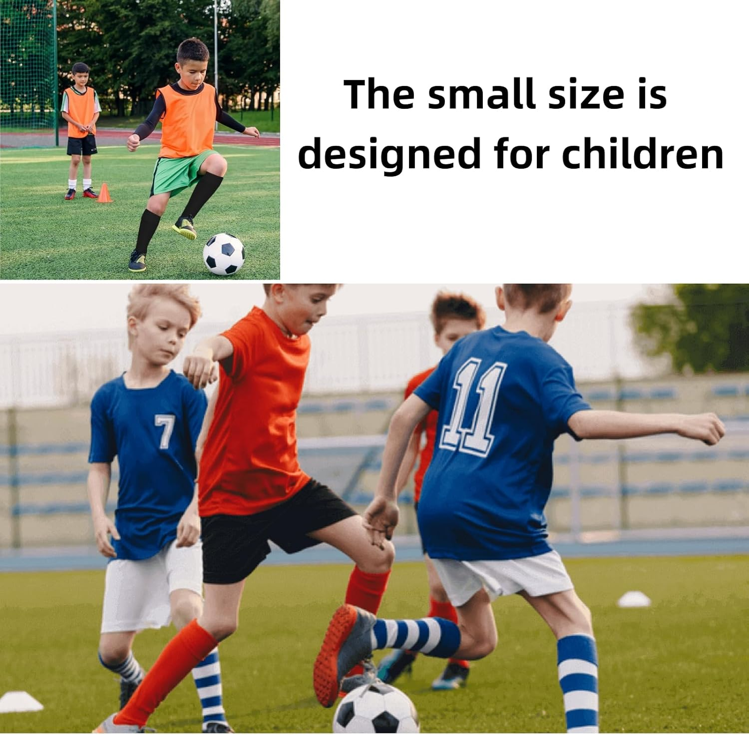 Luojinluoda Soccer Shin Set, 2 PCS Soccer Shin Pads and 2 PCS Shin Guard Sleeves Featuring Lightweight Football Gear with Cushion Impact Reduction for Both Adults and Kids image number 5