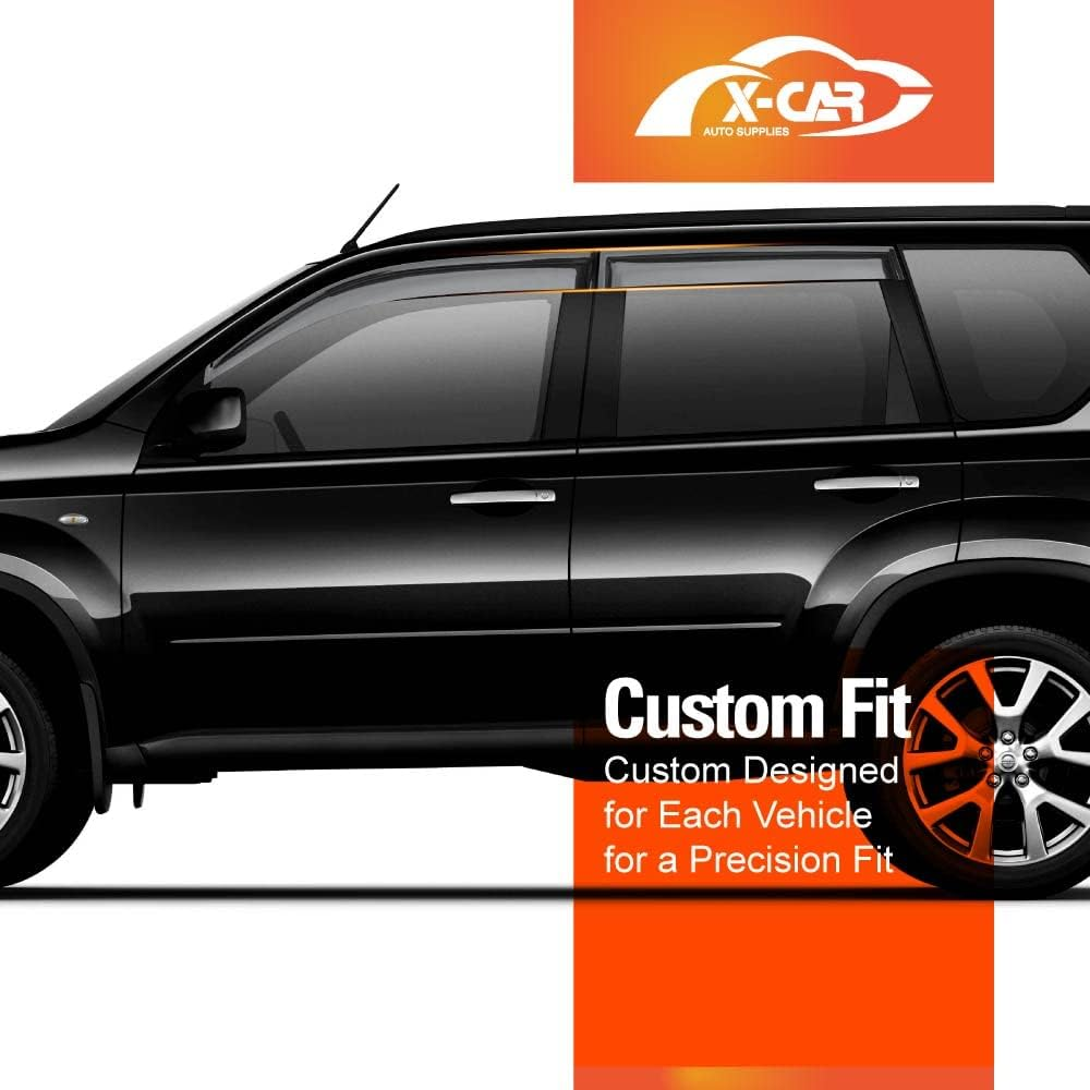X-CAR Weathershields for Nissan X-Trail Xtrail 2007-2013 T31 Series Car Weather Shields Wind Deflectors Window Sun Visors image number 1
