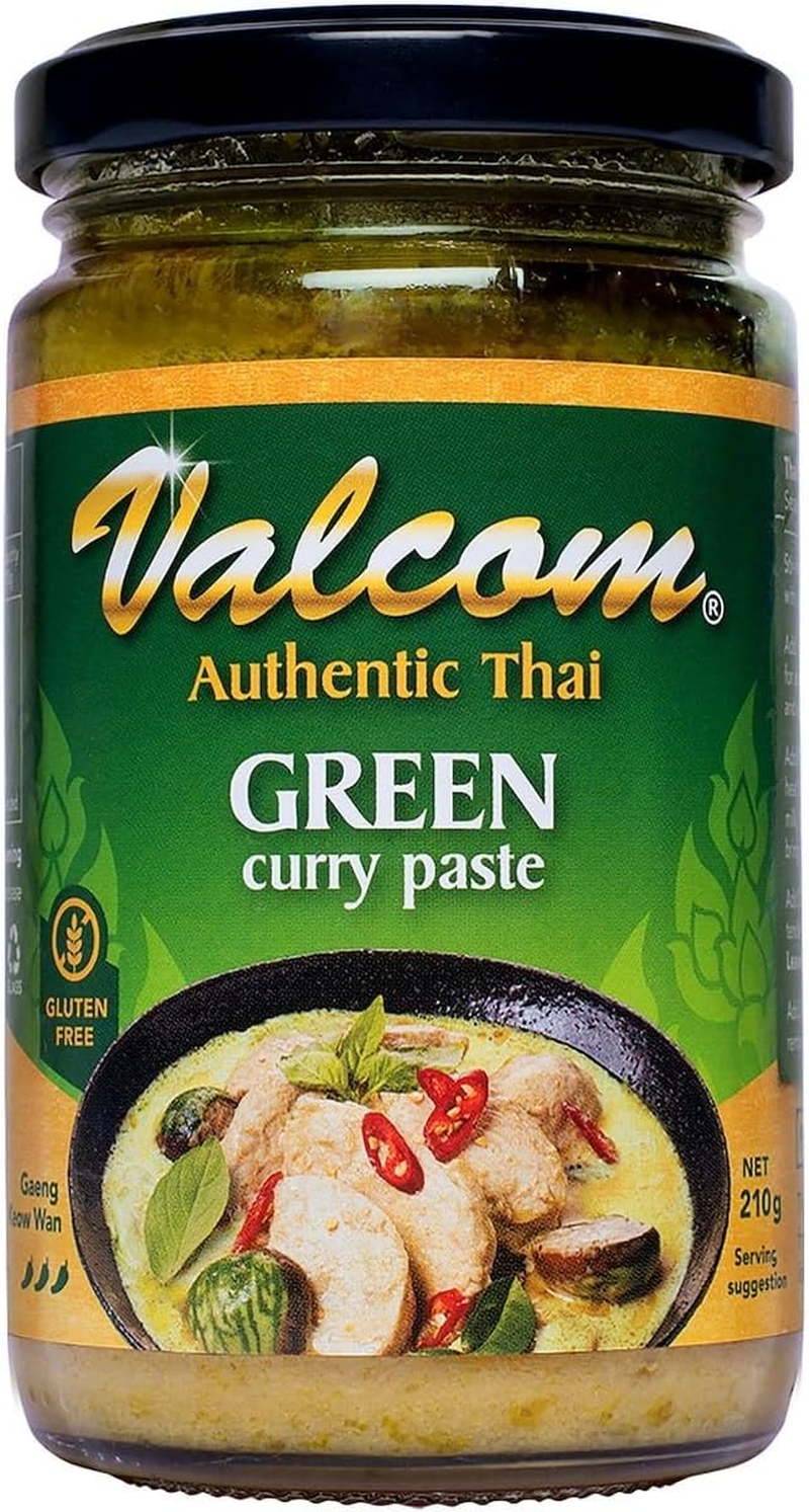 Valcom Green Curry Paste, 210 G image number 1