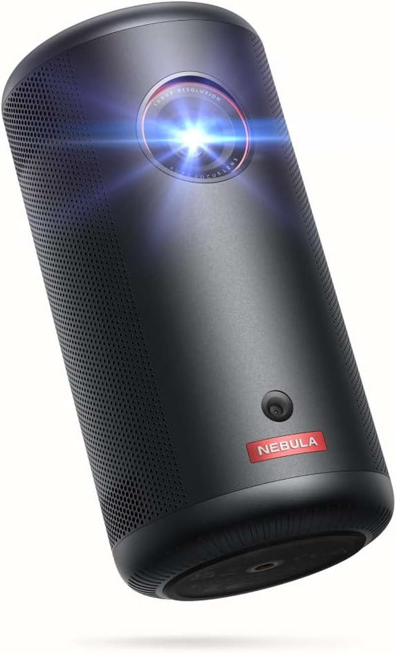 NEBULA Capsule 3 GTV Projector, Netflix Officially Licensed, 1080P Smart Mini Projector with Wi-Fi, 2.5 Hours of Playtime, 120-Inch Display, Dolby Digital, Ultra Portable for Any Space image number 1