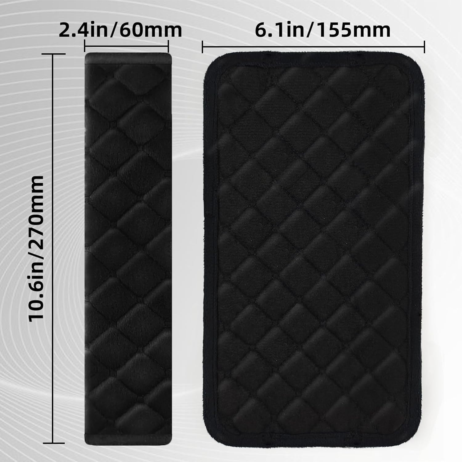 2Pcs Car Seat Belt Padding10.6In (27Cm) Car Seat Belt Shoulder Strap Cover Car Accessories Interior,Soft Shoulder Strap Covers Seat Belt Protector Make Neck and Shoulders More Comfortable image number 4