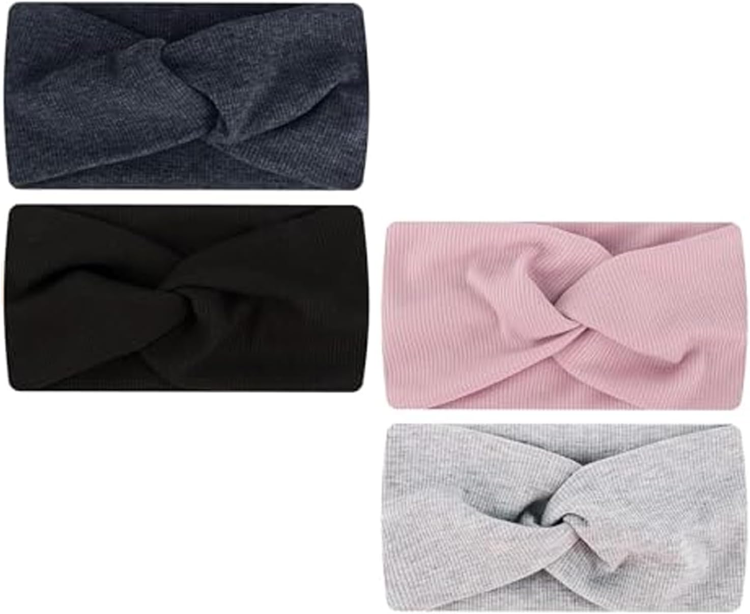 Pack of 4 Women'S Elastic, Leopard Print Headbands, Non-Slip, Fashionable, Sports Hair Bands, Elastic (4, Multi-Colour) image number 1