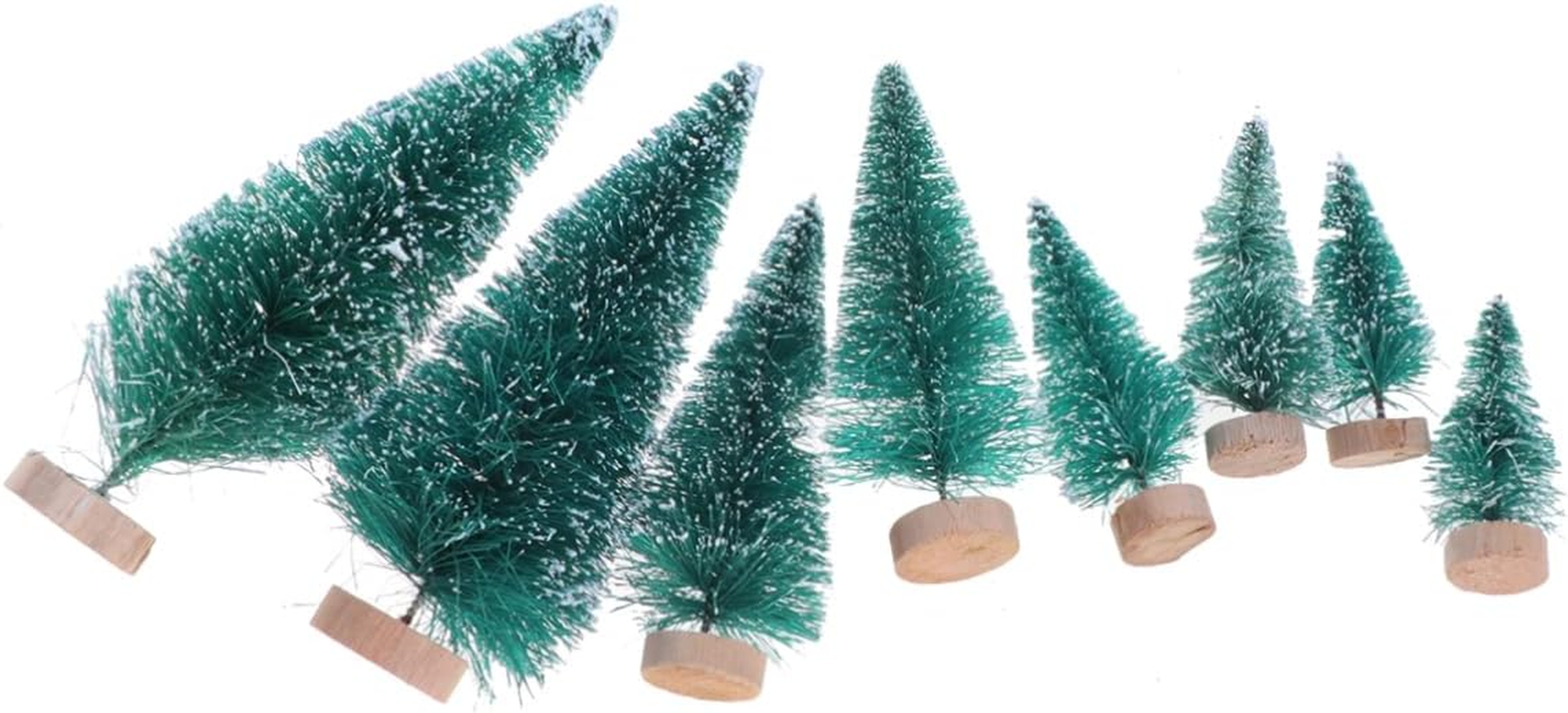 34Pcs Miniature Christmas Tree Ornaments Lifelike Design Stand Christmas Decor for Home and Parties image number 6