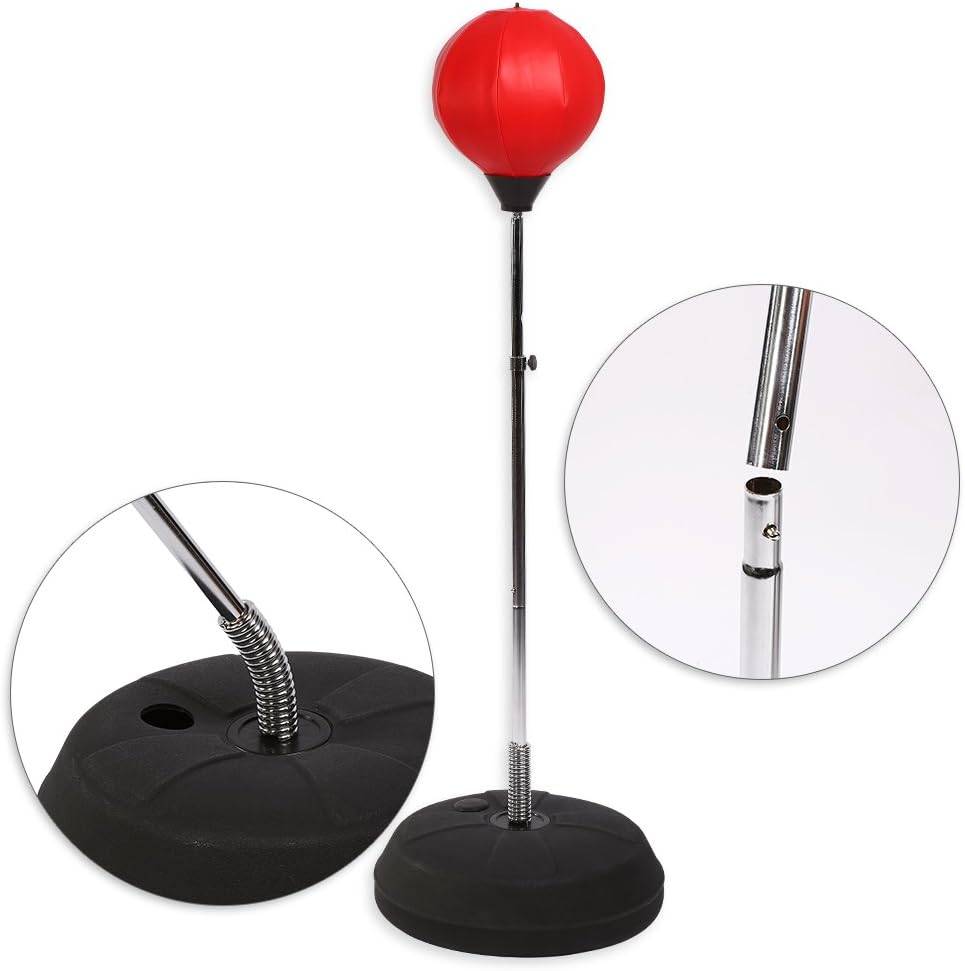 Punching Bag Stand with Gloves, Space-Saving Fitness Boxing Equipment for Stress Relief - Stable Base, Easy Assembly, Home Gym Use image number 3