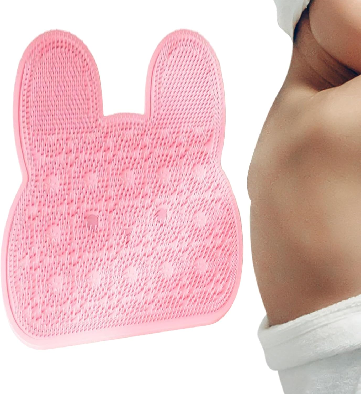 Back Scrubber for Shower,Silicone Wall Mounted Cleaner - Silicone Shower Foot Brush Pad,For Massage Cleaning Men Women Kids Family Home Bath Tub Floor Apartment Dorm