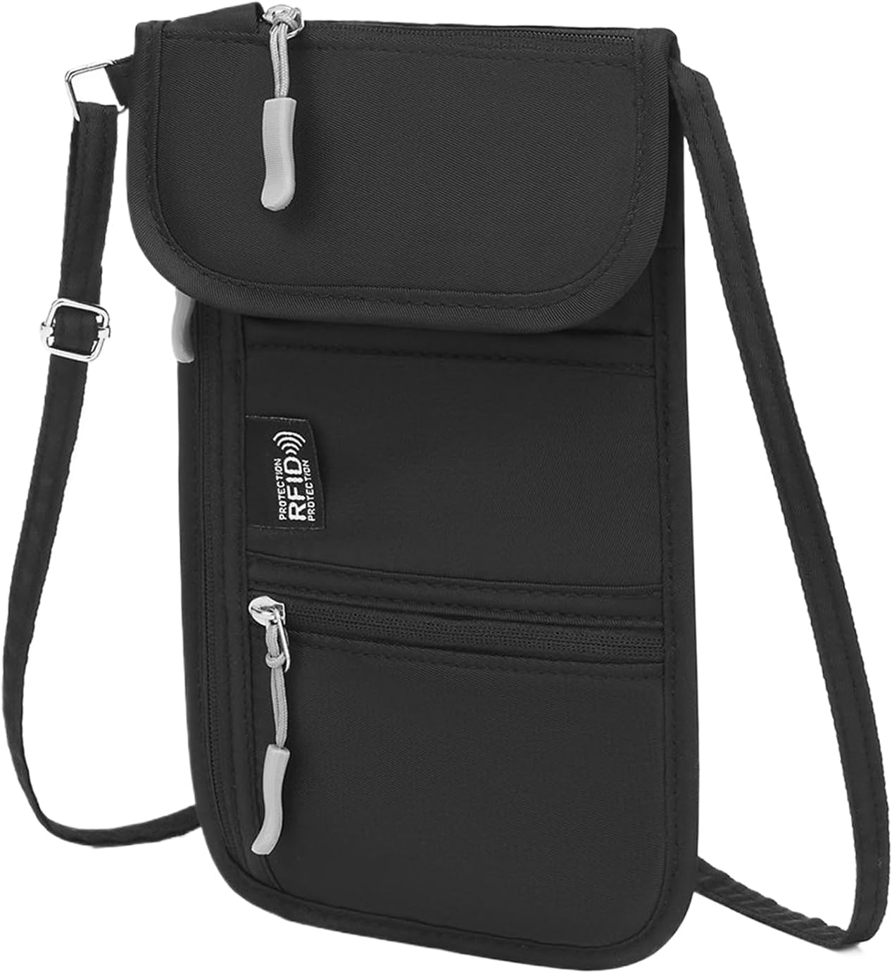 Generisch Passport Case, Travel Document Bag, Anti-Theft Document Holder with Card Slot for Smartphone Short Trip Holiday Fitness Camping Everyday Life image number 6