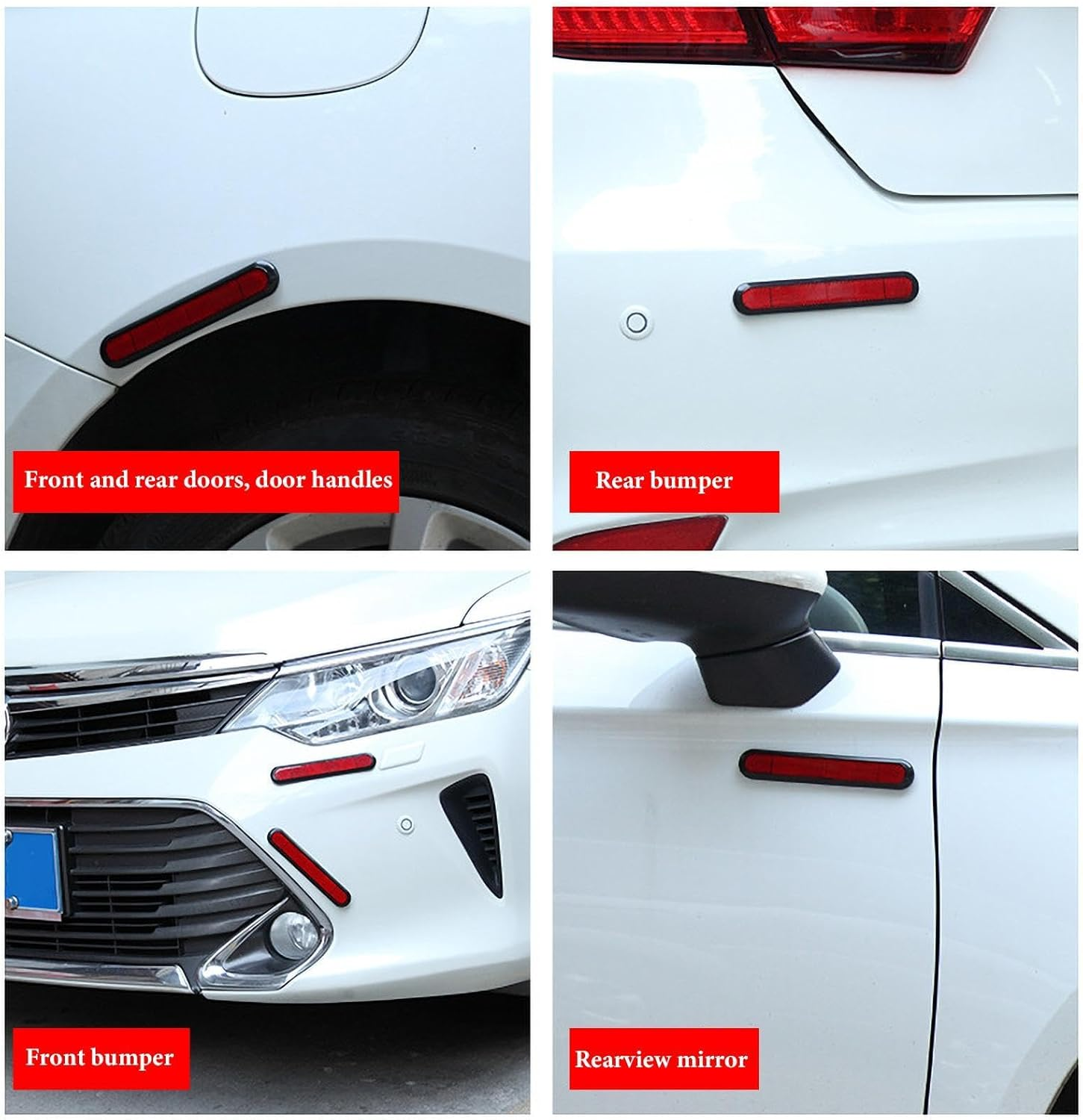 Reflective Stickers for Car,Auto Oval Safety Stickers - Oval Safety Reflector, Reflective Sticker for Trailers, Trucks, High Night Visibility Reflector Tape image number 2