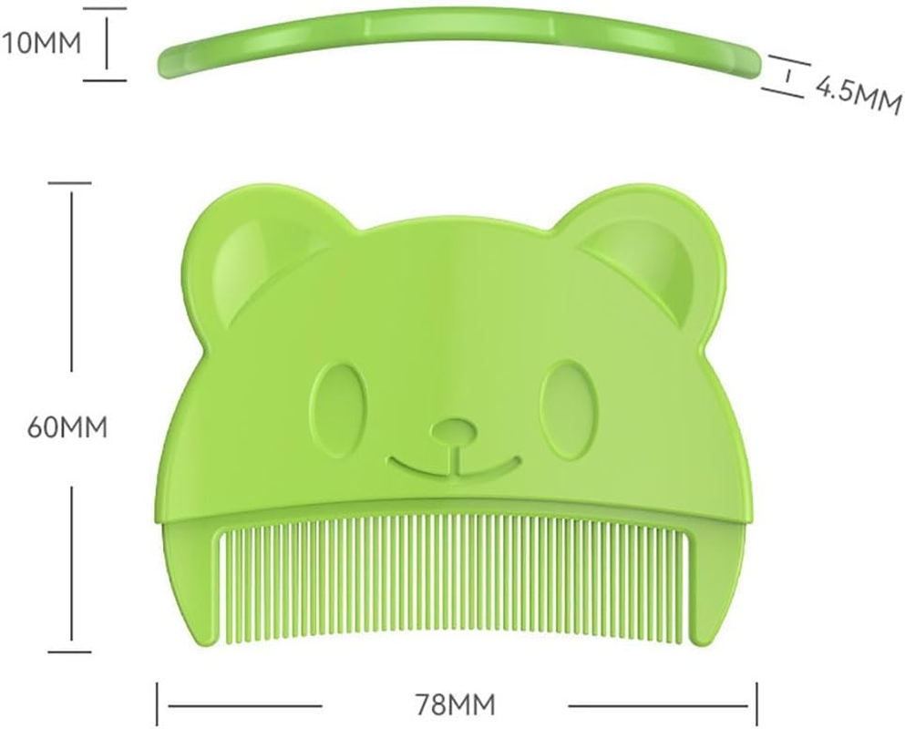 Baby Bath Brush, Baby Cradle Cap Brush, Silicone Massage Brush, Baby Comb, Children'S Comb（3Pcs） (Green) - Blue image number 4