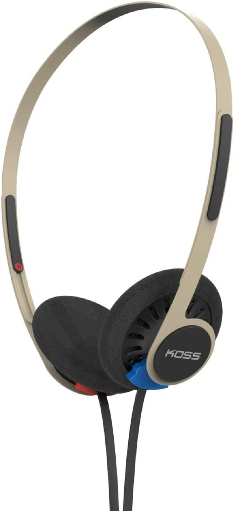 Koss KPH40 Utility On-Ear Headphones, Detachable Interchangeable Cord System, Ultra Lightweight Design (Rhythm Beige) (KPH40 Utility Parent) image number 2