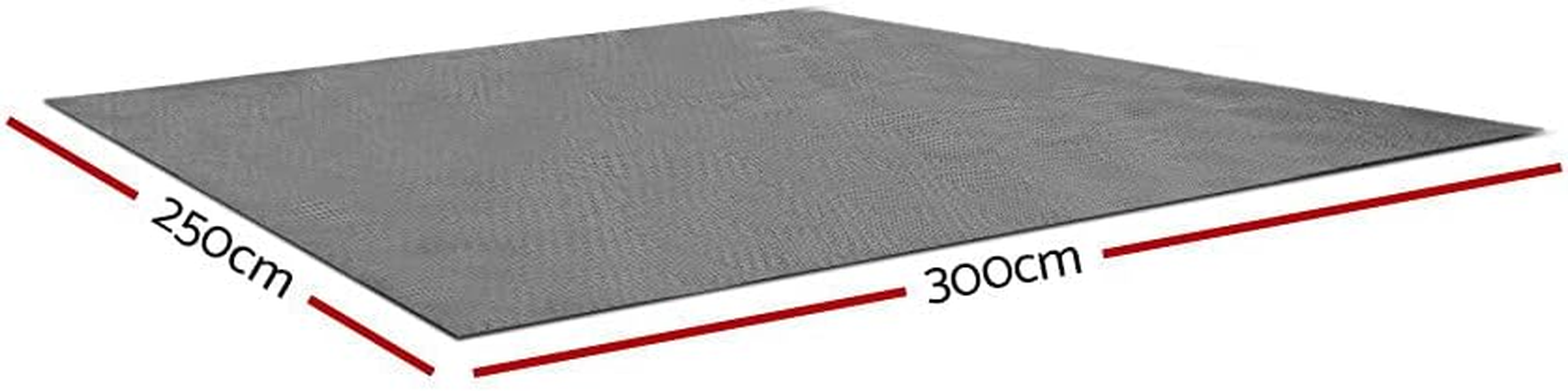 Weisshorn 3 X 2.5M Picnic Blanket, Floor Mat Outdoor Picnics Rug Camping Tarp Caravan Mesh Mats Annex Matting Ground Sheet for Hiking Travel Beach Garden, Heavy Duty UV Treated with Carry Bag Grey - Grey image number 5