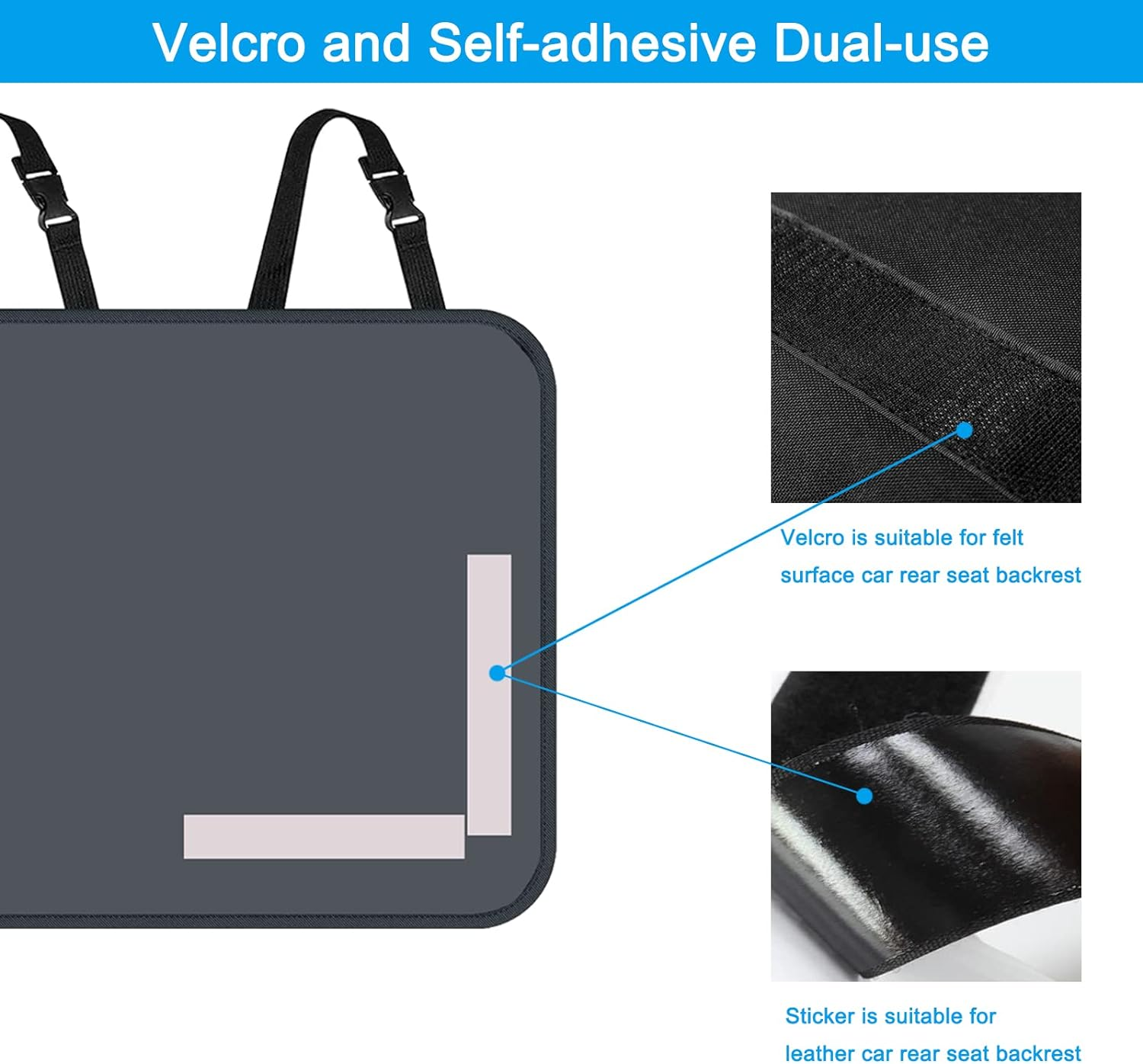 Trunk Organizer for Car, Large Capacity Car Organizers and Storage with 9 Pockets, Waterproof Backseat Hanging Organizer for SUV, Truck, MPV, Car Interior Accessories for Men and Women - Car Trunk Organizer 8Bag image number 7