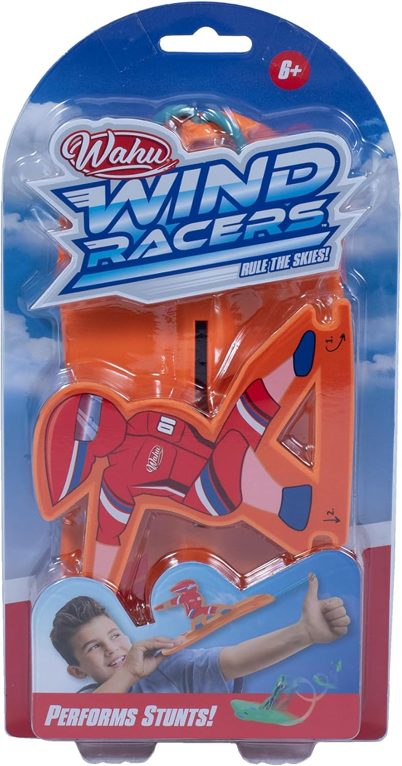 Wahu Wind Racers Flying Toy for Kids Ages 6+ | Performs Loops, Tricks & Boomerangs | Aerodynamic Foam Glider with Launcher | Outdoor Active Play | Multicolour Styles May Vary image number 2