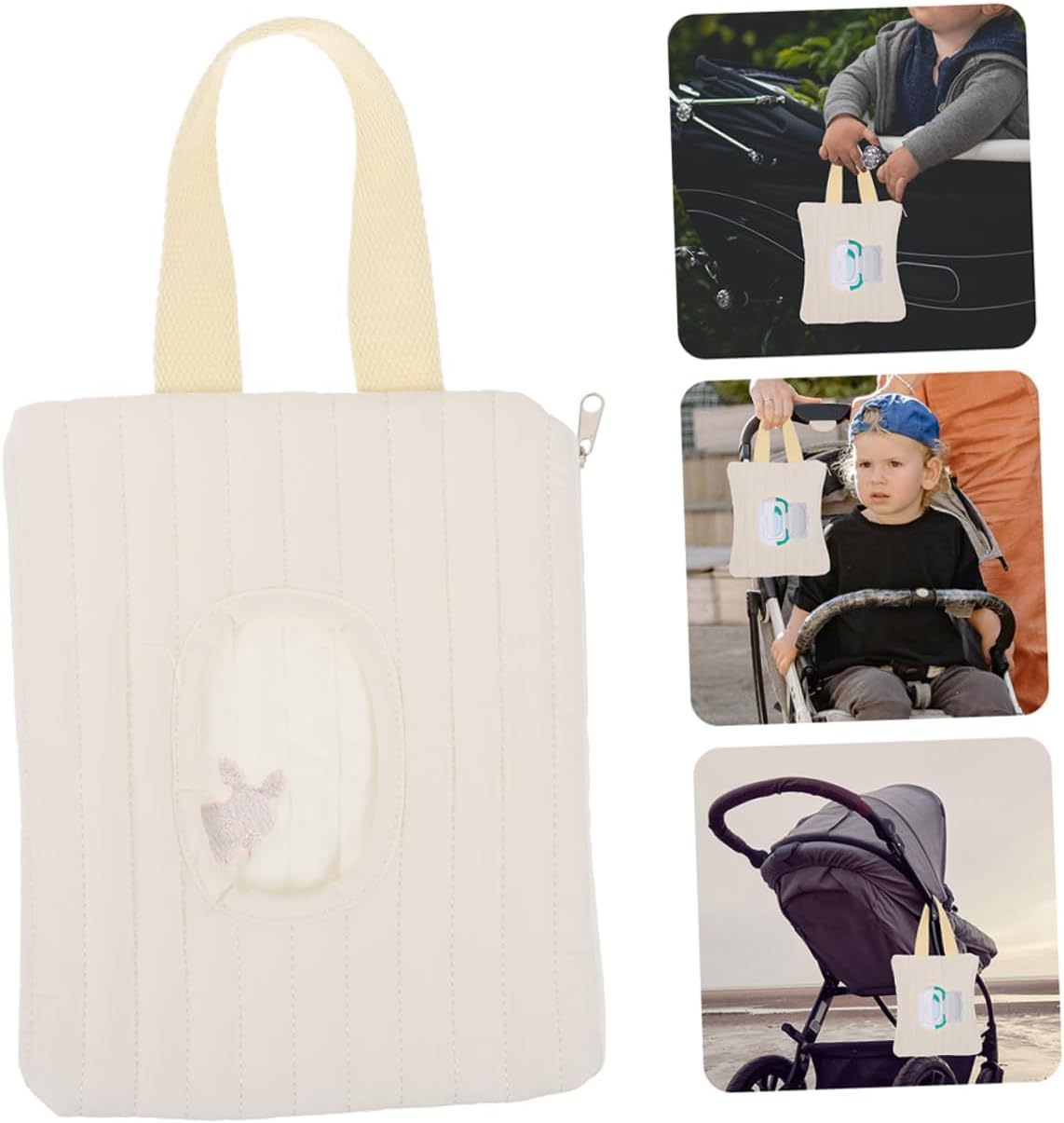 ERINGOGO 2Pcs Wet Wipes Pack Dispenser Portable Wipes Holder for Diaper Bag Travel Bathroom Nursery image number 5