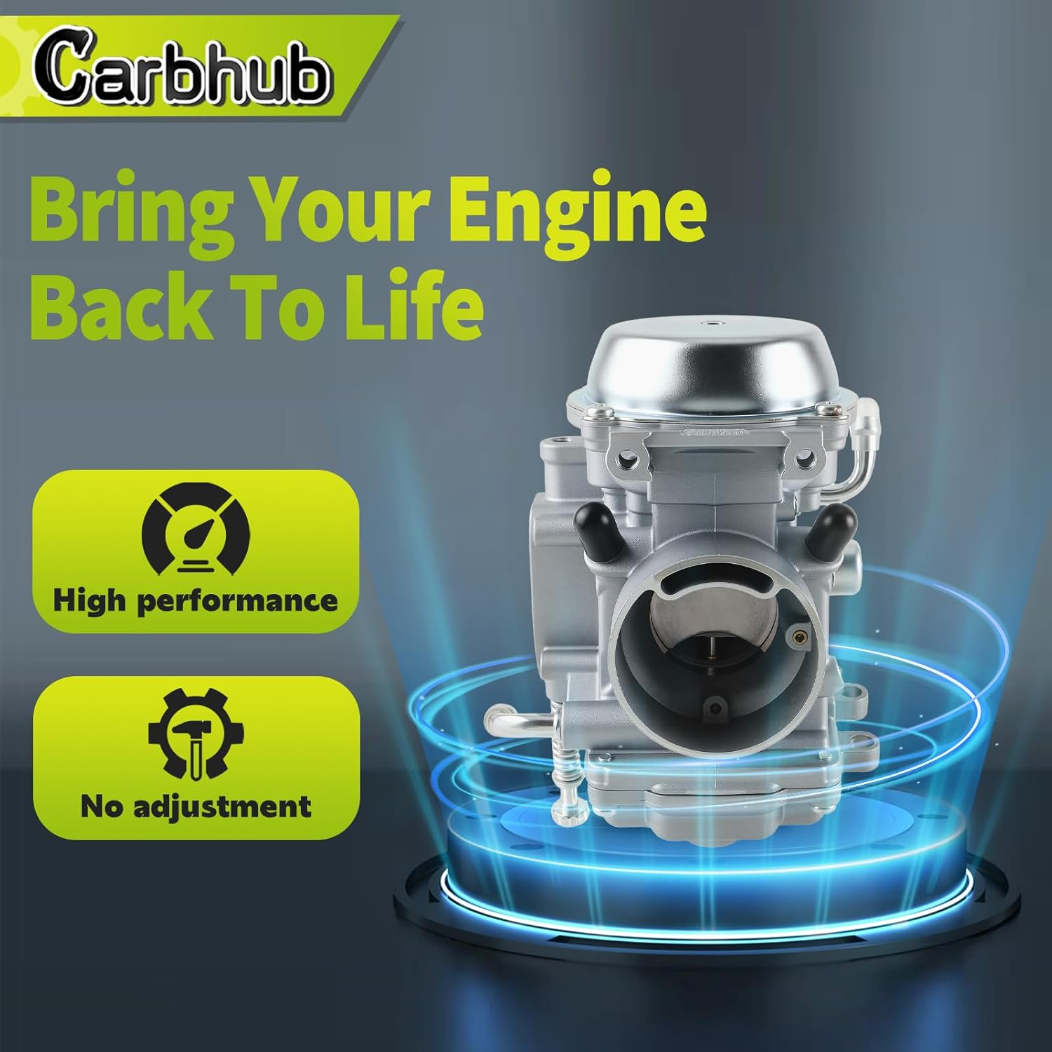 Carbhub Carburetor for Polaris Sportsman 400 HO Carburetor 4WD ATV Quad Carb 2001-2014, Polaris Sportsman 400 HO Carburetor image number 4