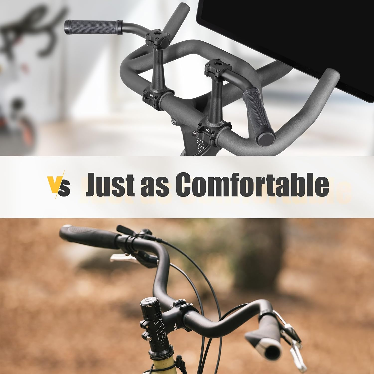 Cyclingdeal 1 Pair of Handlebar Extenders for Indoor Exercise Bike - Great Extension Accessory for Peloton - Compatible with Bicycle Handlebar Grips image number 3