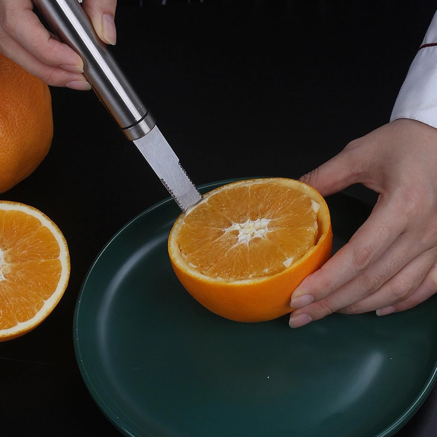 Ayaoch Stainless Steel Grapefruit Knife,Curved Serrated Grapefruit Knife,Suitable for Grapefruit and Oranges image number 2