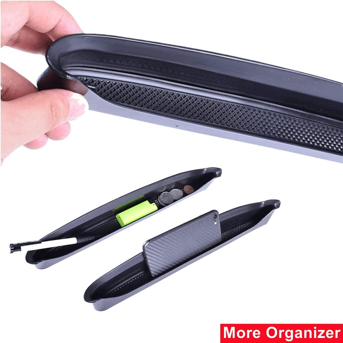 Jeep Wrangler JL Grab Tray Passenger Organizer Storage Compartment Tray Organizer Grab Handle Box Compatible with 2018-2021 Jeep Wrangler JL JLU &2020 Jeep Gladiator JT, Interior Accessories image number 5