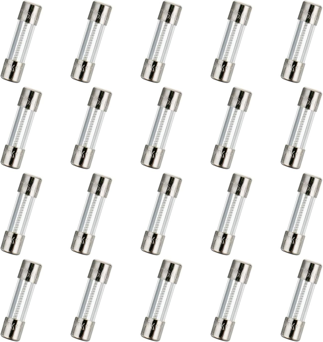 HUAREW T3AL250V 20 Pieces 5 X 20 Mm Slow Melting Glass Fuses 3A 250V 0.2 X 0.78 Inch Time Delay Fuses image number 4