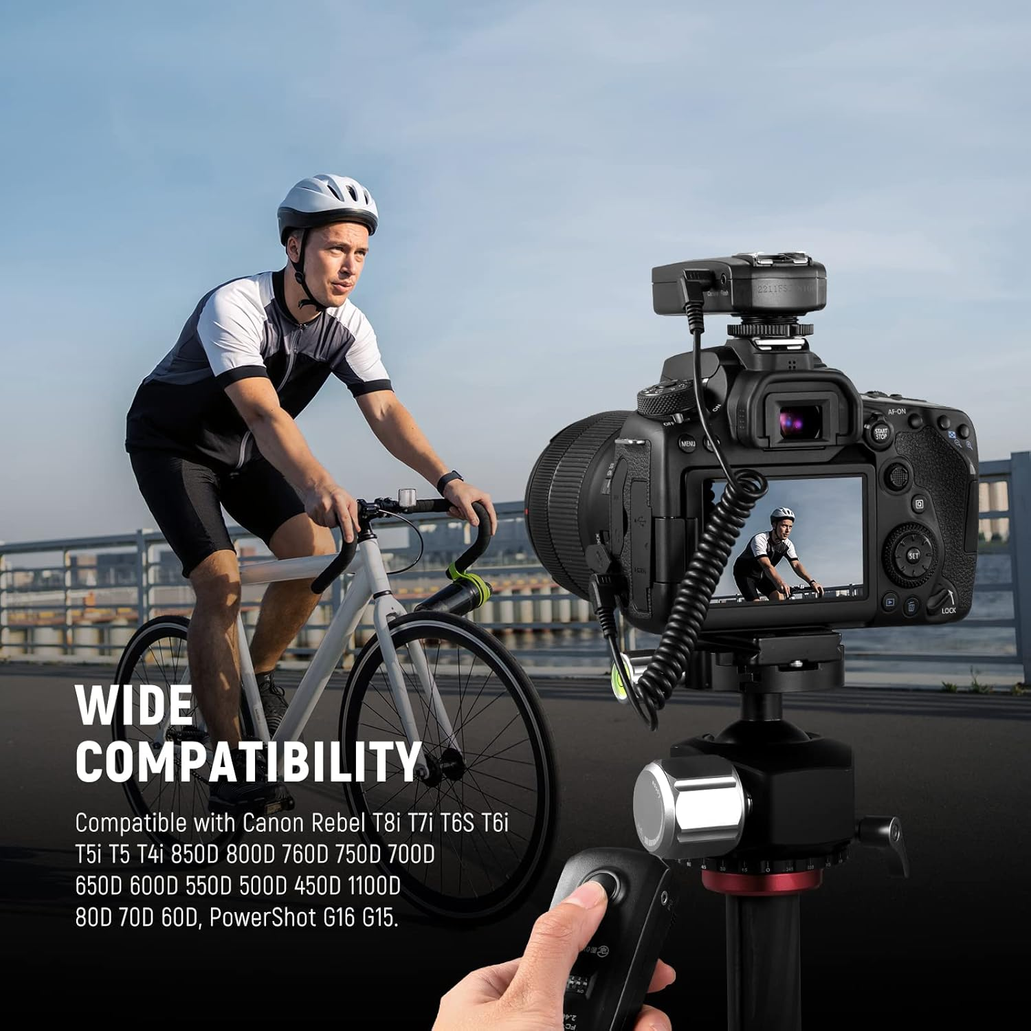 NEEWER 2.5Mm to C1 Remote Shutter Release Cable Compatible with Canon T8I T7I T6S T6I T5I T5 T4I 850D 800D 760D 750D 700D 650D 600D 550D 500D 450D 1100D 80D 70D 60D, Powershot G16 G15 Cameras image number 5