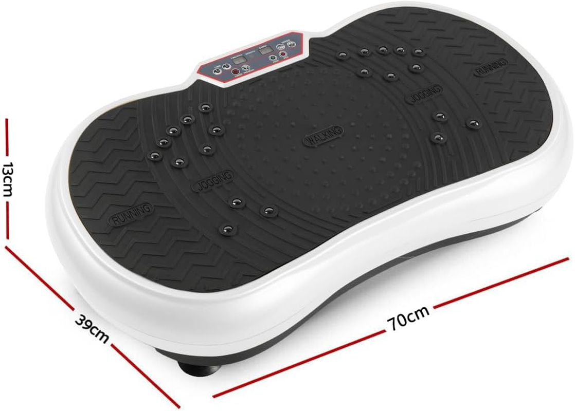 PORIYA Vibration Machine,180Kg Capacity,99 Speed Levels,Remote Control Full Body Fitness Vibrating Plate,Exercise Platform with Resistance Bands for Home Workout,Ideal for All Ages - Black image number 7