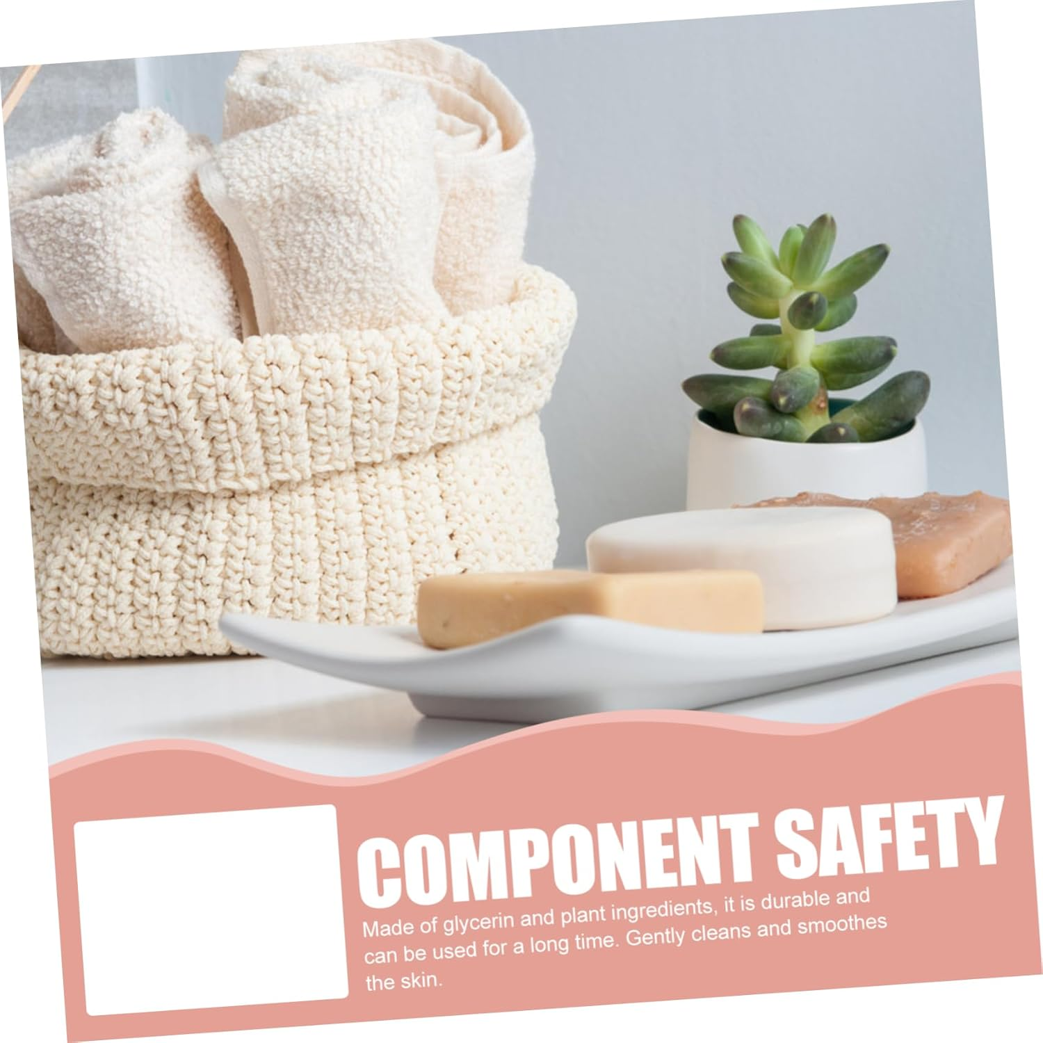 LALADEFIEE 2Pcs Natural Handmade Bath Soap Bars for Women Essential Oil Cleanser Individually Wrapped Body Soap image number 6