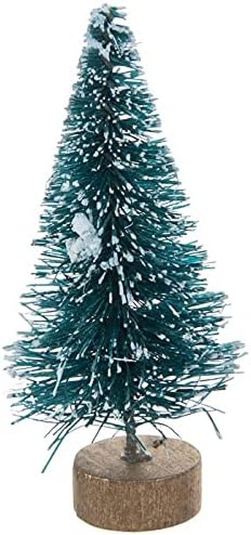 Mini Sisal Trees with Bases for Tabletop Model Train Diorama Craft Bottle Brush Christmas Pine Trees - 2.375 Inch -10 Count image number 2