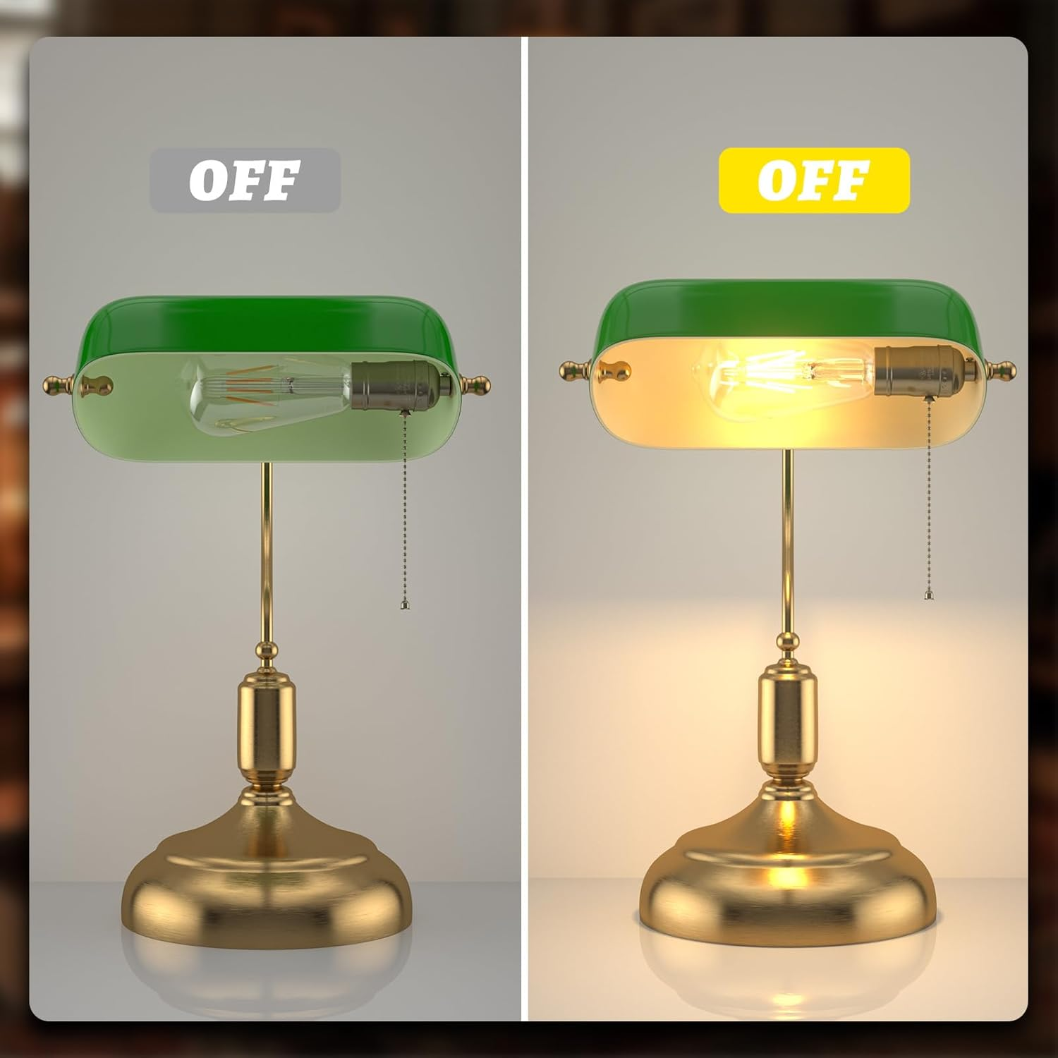 Brightark E27 Pull Chain Lamp Socket, E26/E27 Standard Threaded Base, Lamp Parts for Table and Floor Lamps, Light Bulb Socket with Pull Chain Lamp Switch, Lamp Socket Replacement, 1 Pcs(Antique Brass) image number 4