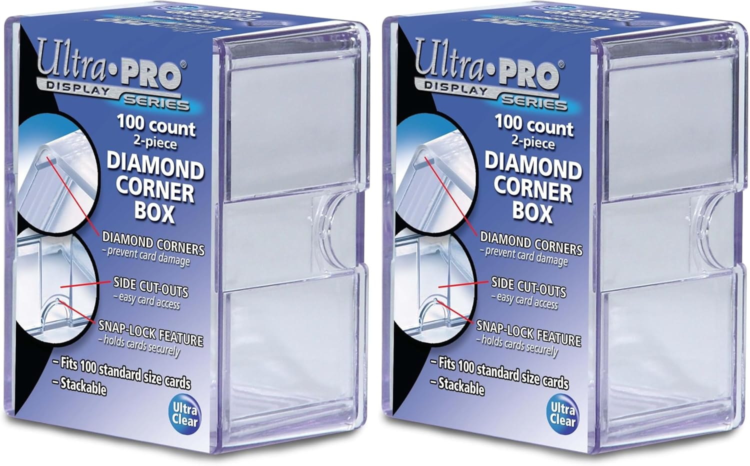Ultra Pro Diamond Corner 100 Card Storage Box