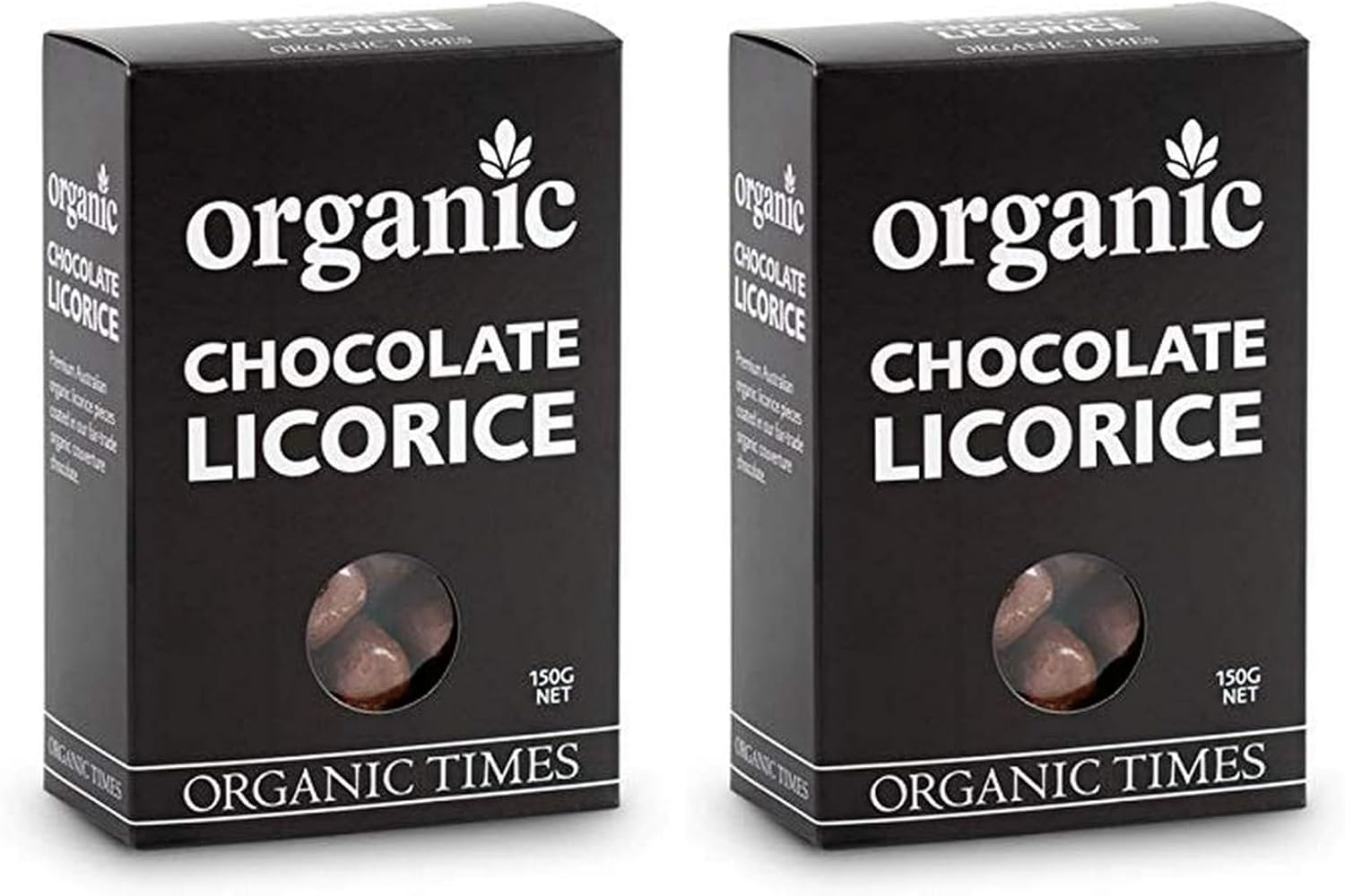 Organic Times Organic Milk Chocolate Coated Liquorice, 150 G