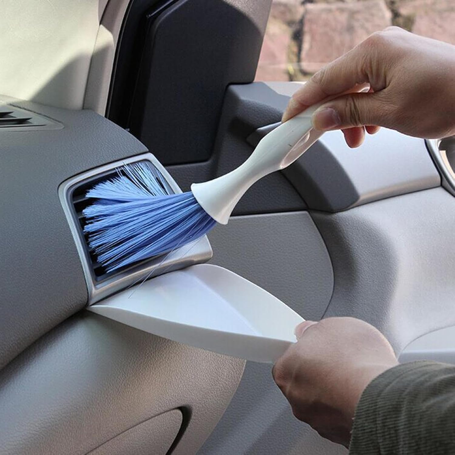 Ar Interior Cleaning Brush - Flexible Car Interior Duster Car Detail Brush,Reusable Air Vent Cleaning Tool Interior Cleaning Brush for Vehicles Home image number 5
