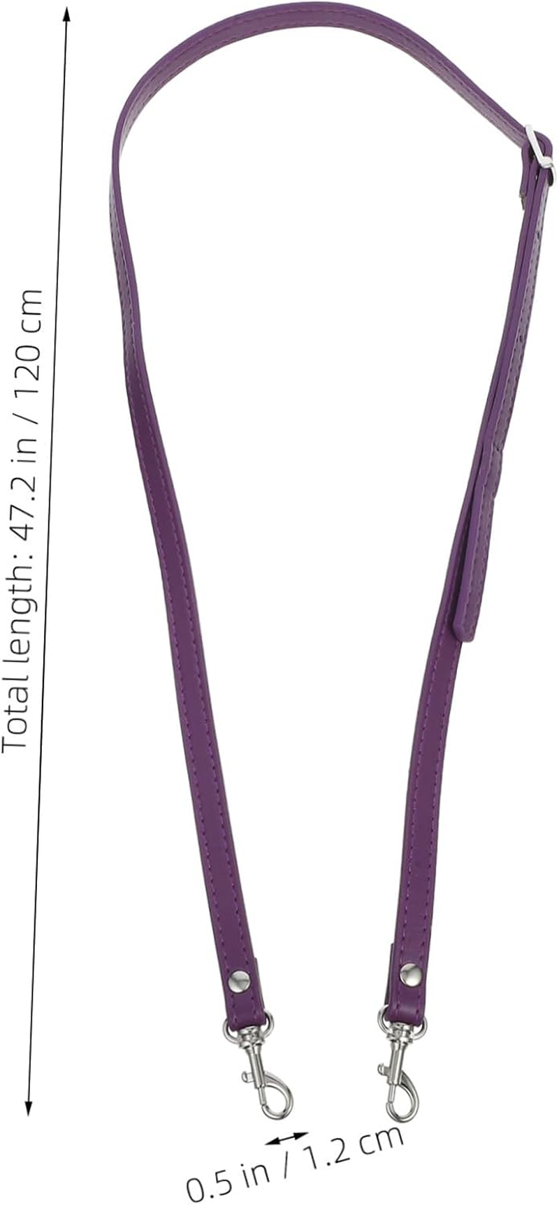 OHPHCALL 3Pcs Adjustable Bag Strap Handbag Belt Shoulder Bag Handle Leather Replacement Tote Accessories Pu Synthetic Leather DIY Crossbody Pouch Belt image number 6