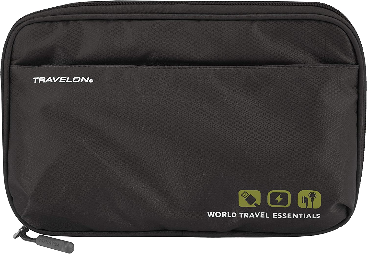 Travelon World Travel Essentials Tech Organizer, Peacock Teal, One Size, Travelon World Travel Essentials Tech Organizer