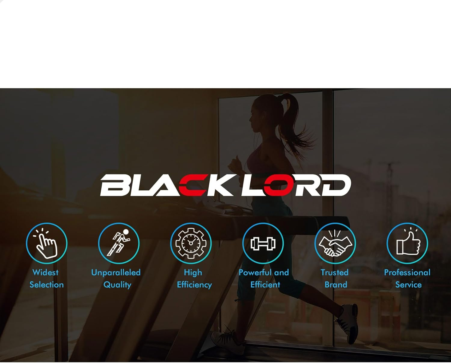 Black Lord Portable Walking Pad Treadmill under Desk 2.4HP, 380Mm Belt Running Machine for Home Gym, Portable under Desk Treadmill Trainer with Remote Control, SL9 Series - Blue image number 3
