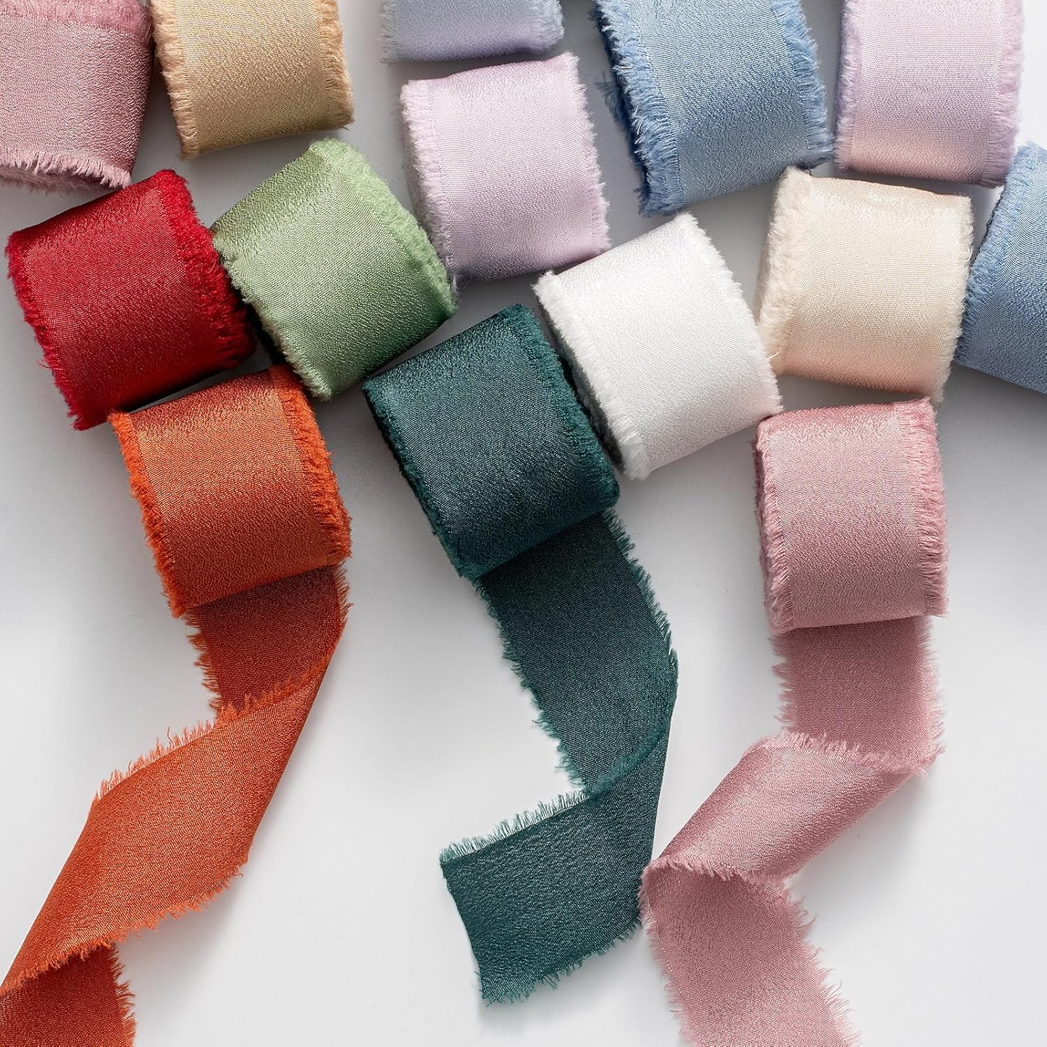 Gift Ribbon Grosgrain Chiffon Ribbon Bow Ribbons Wide Decoration Ribbons for Wedding Valentine'S Day Birthday Gift 3 Rolls 1 Inch X 7 Yd Light Grey image number 6