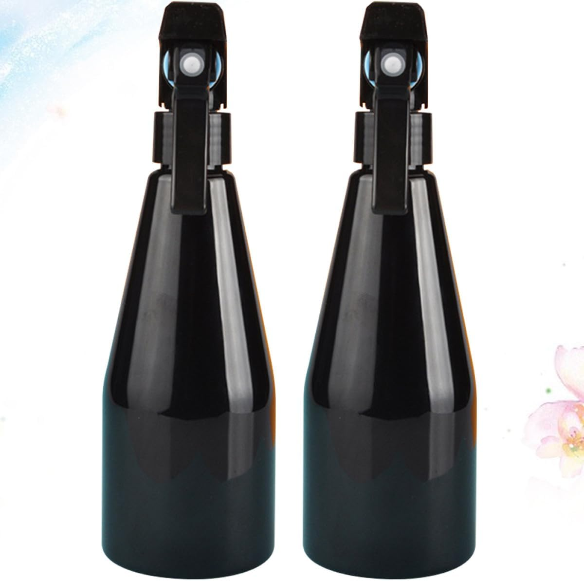 FOYTOKI 2Pcs Black 250Ml Refillable Plastic Spray Bottles with Superfine Mist for Plants, Hair, and Cosmetic Use in Garden and Salon image number 3