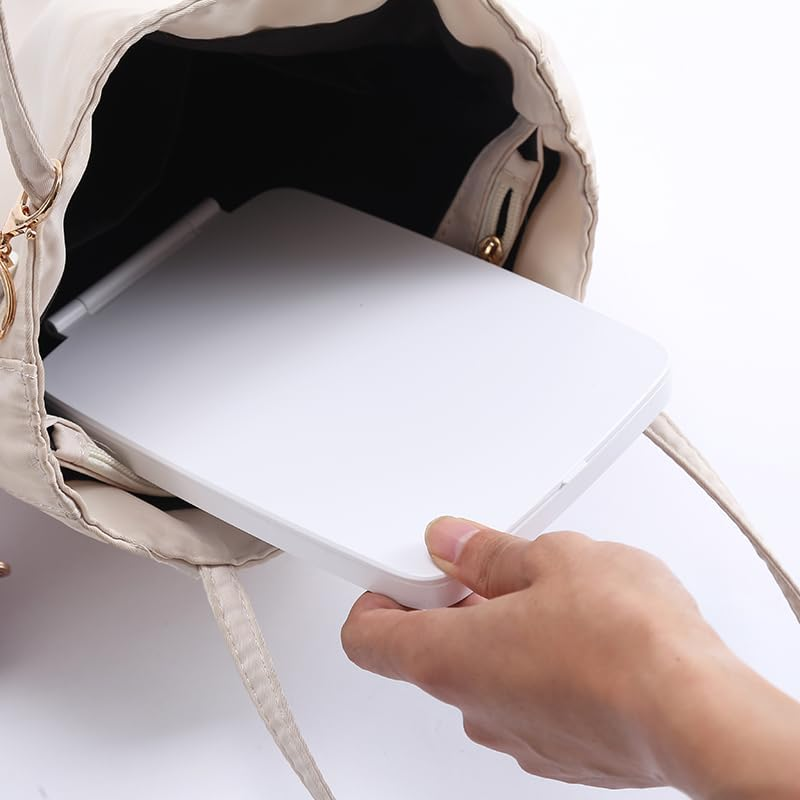 Vrhere Mirrim Rechargeable Travel Makeup Mirror with 10X Magnifying Mirror, Big Size 10 * 7.5 Inch, Portable Lighted Beauty Mirror with 3 Color Lights, Vanity Mirror with 72 LED Lights, Touch Dimming image number 6