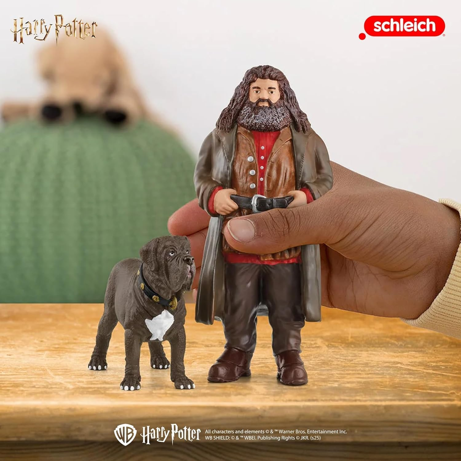 Schleich Harry Potter - Hagrid and Fang the Dog Figurines - 2 PC Harry Potter Set - Wizarding World Collectible Figures for Kids and Adults - Toys for Ages 6+ | 42638 image number 1