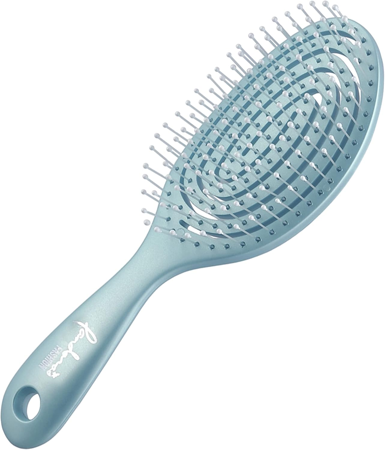 Kinugawa Company A8200BR Hair Brush 3D Detangle Cushion Scalp Massage Brush Spiral Brown Regular