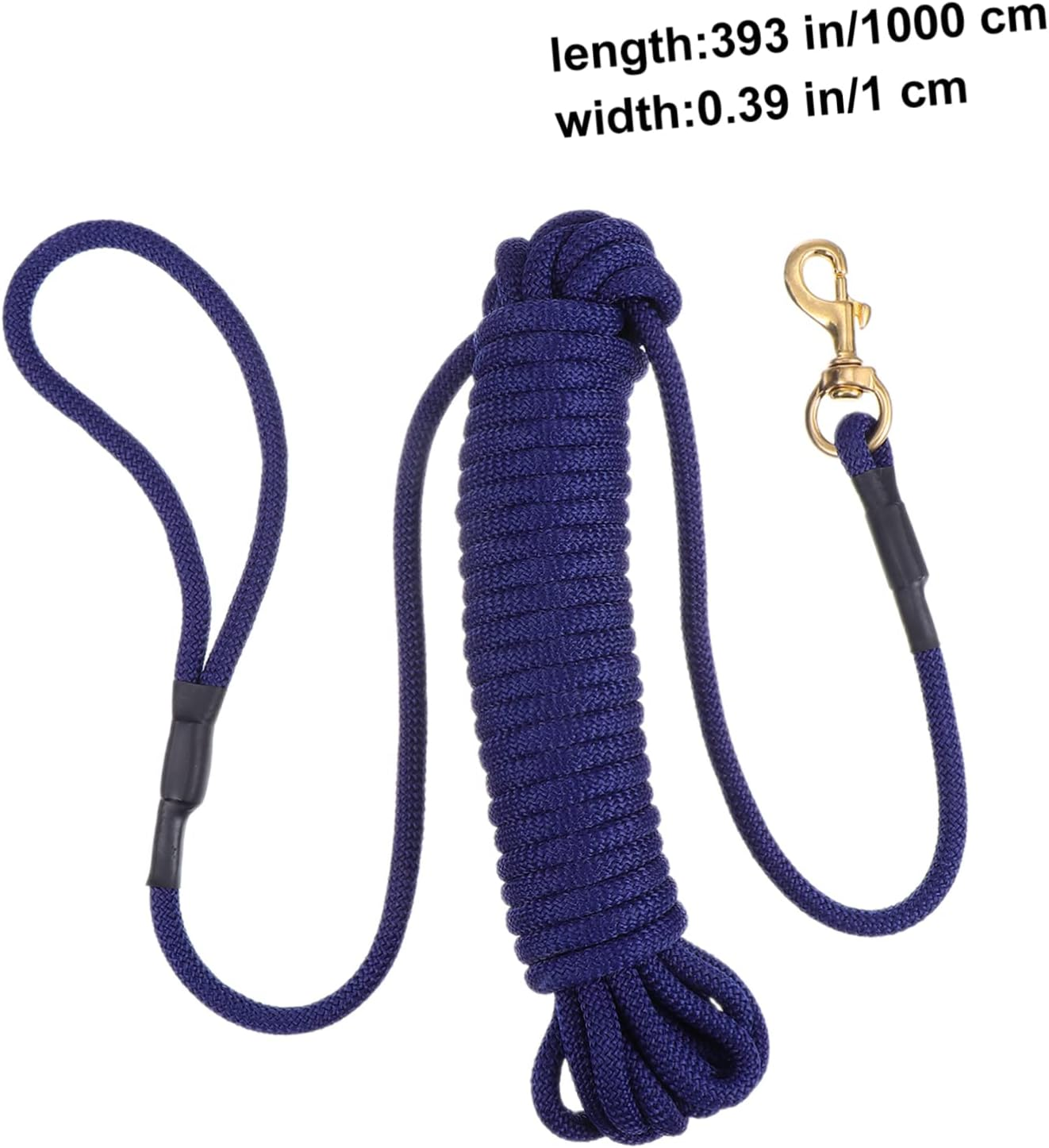 Thick Dog Leash for Outdoor Training Bite Resistant for Walking Running Hiking Camping Large Breeds Provides Control Safety - Blue image number 3