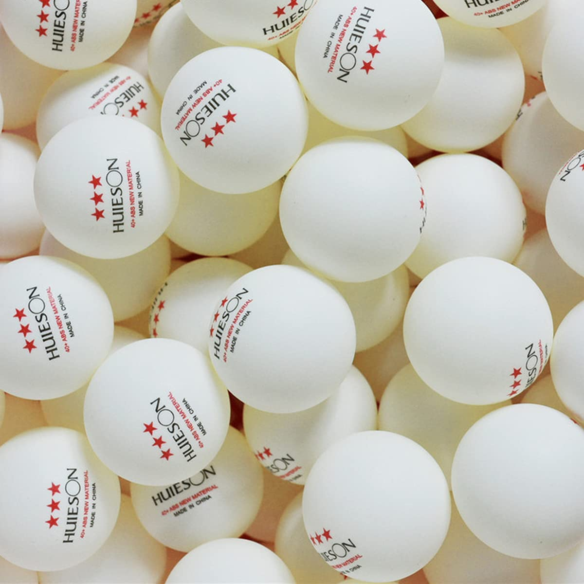 3-Star Table Tennis Balls 40+ Advanced ABS Plastic Premium Training Ping Pong Balls (25-Pack White) image number 5