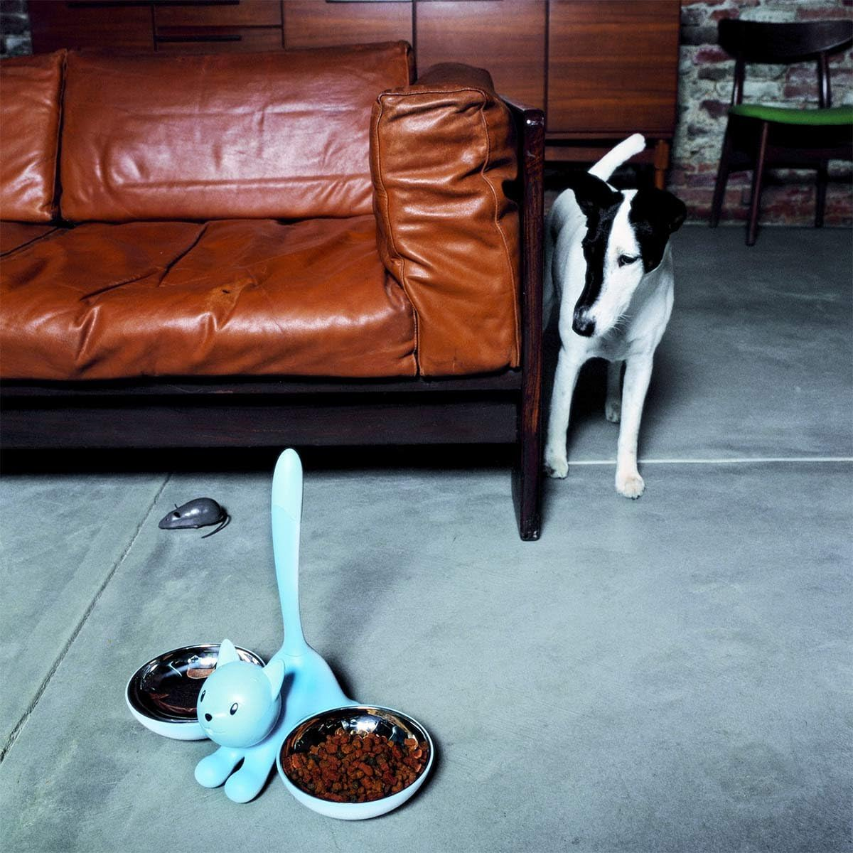 Alessi AMMI09 B Tigrito Cat Bowl, Black, Black image number 1