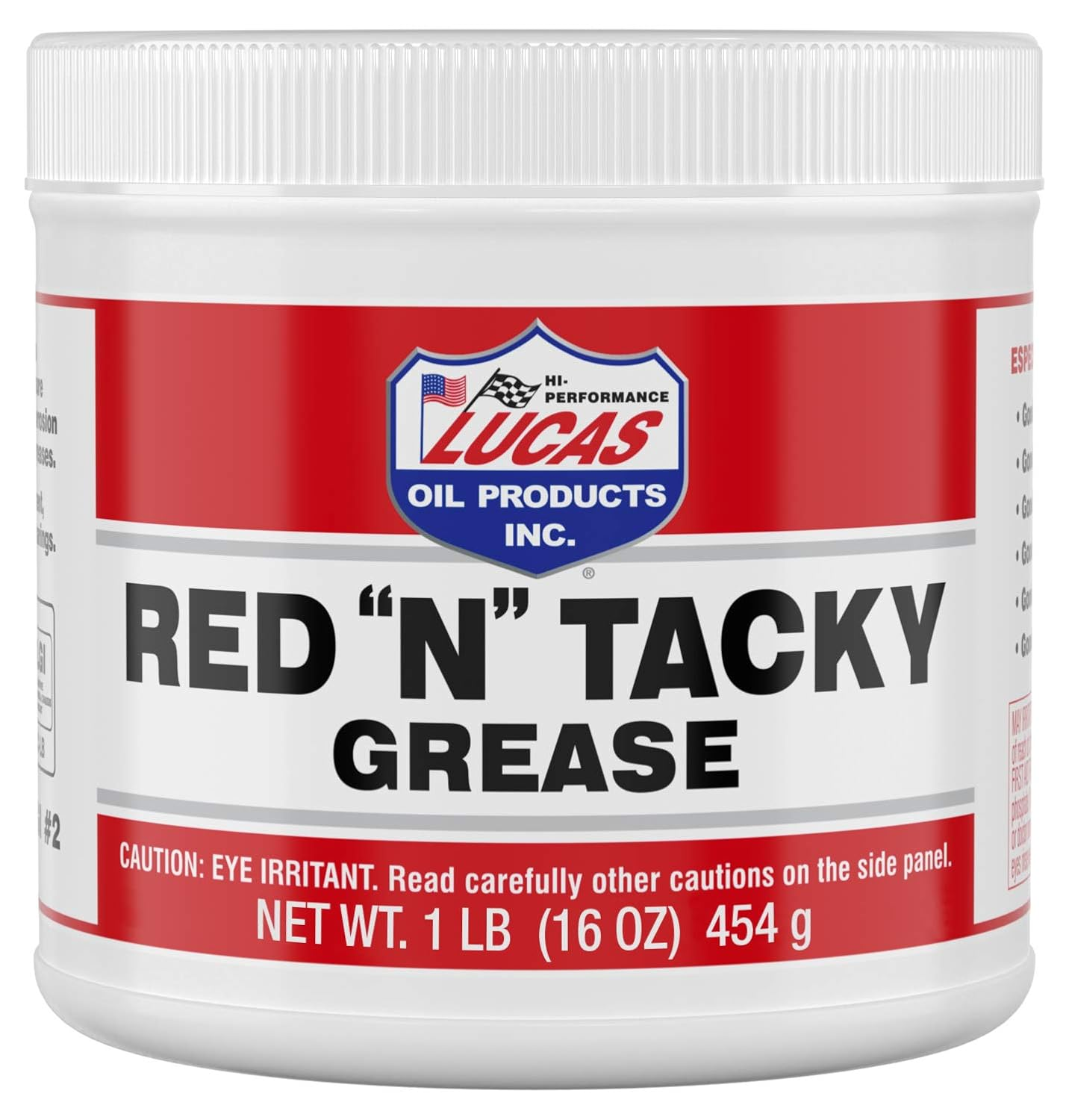 Lucas Oil Red N Tacky Grease/12X1/ 1 Lb Tub image number 2
