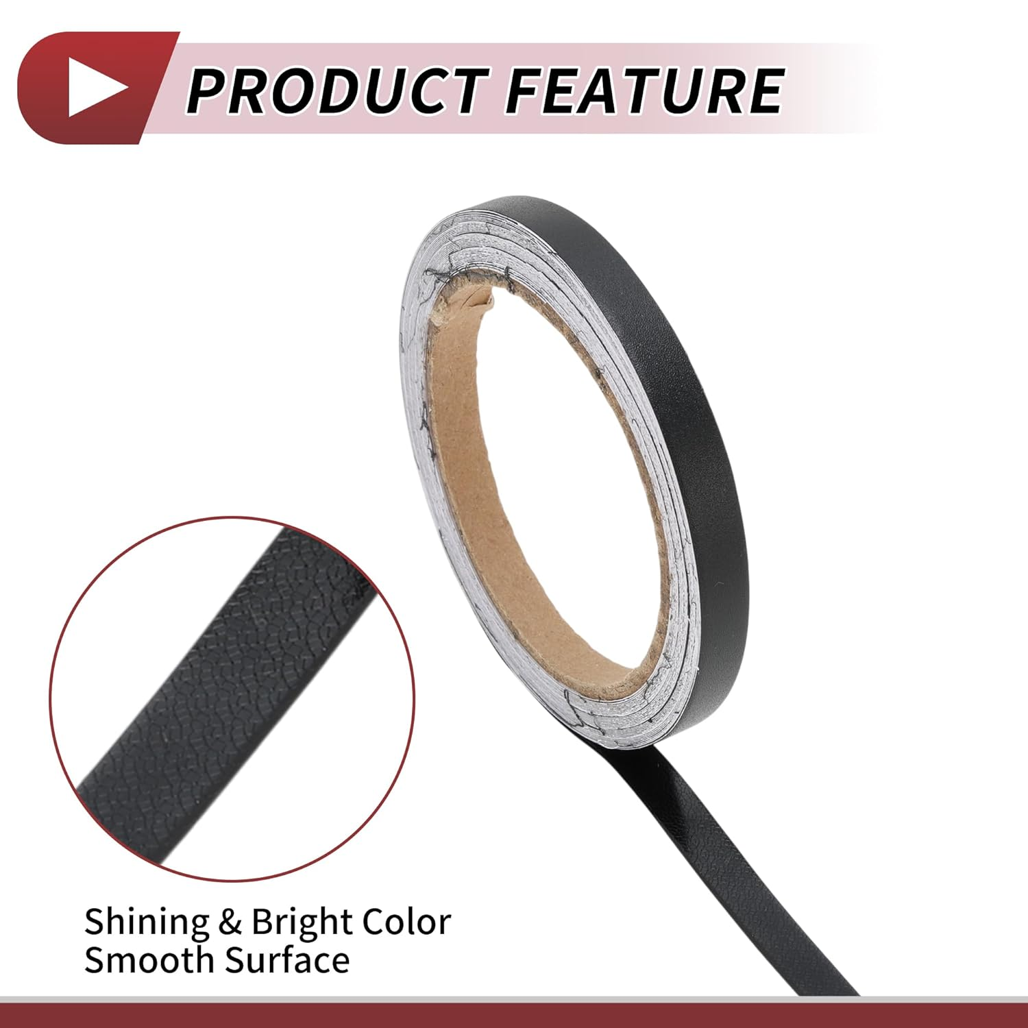 X AUTOHAUX Pinstripe Tape 15Mmx10M Car Stripes Pinstripe Decals for Car Motorcycle and Boat Racing Stripes DIY Stickers Matte Black 1 Pc image number 1