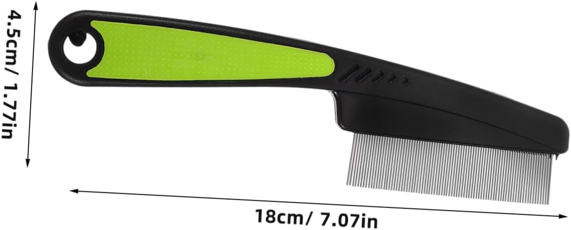 FRCOLOR Sturdy Plastic Stainless Steel Fine Tooth Hair Comb Scalp Brush for Dandruff Hair Combs Ergonomic Handle image number 1