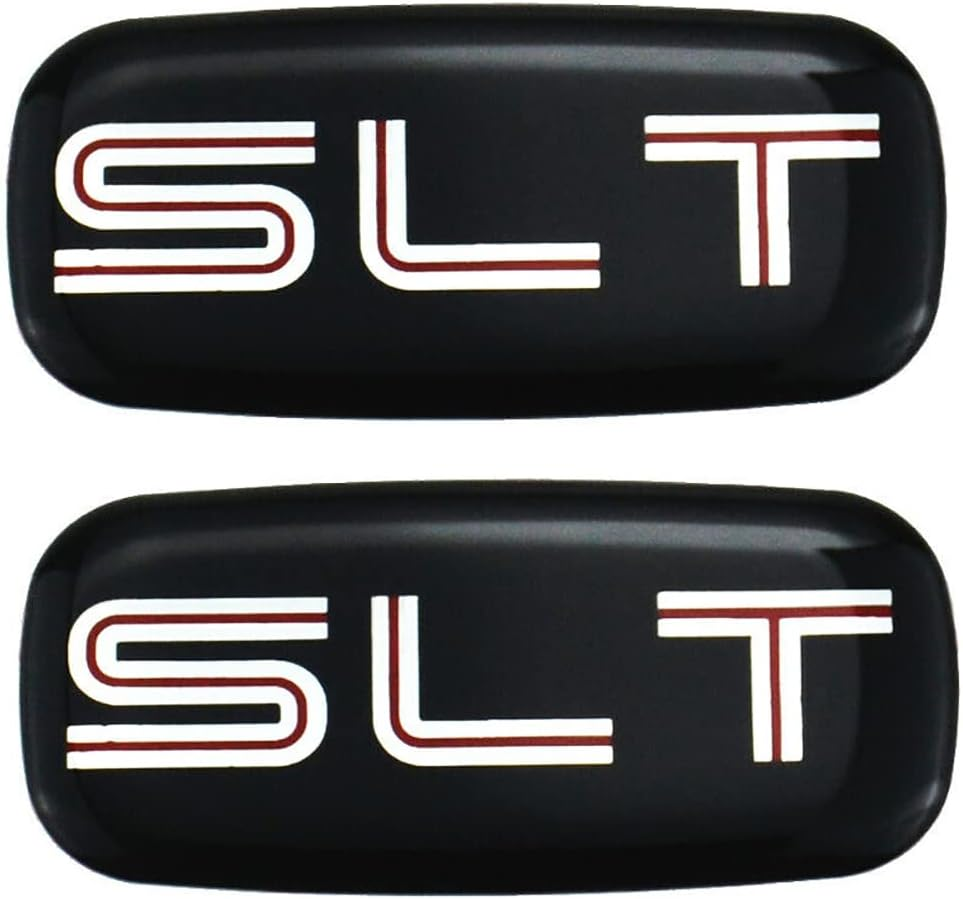 2Pcs 6.2L Emblems 3D Hood Badge Logo Compatible Replacement for Silverado 1500 2500HD (Glossy Black), 345Z171DU-1