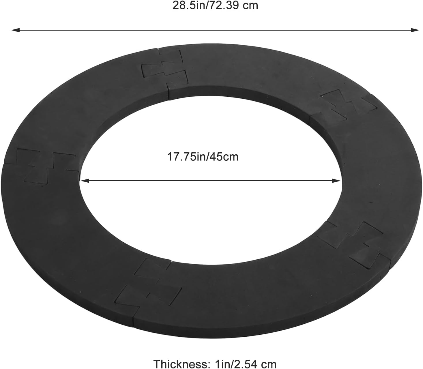 Dartboard Surround, 5PCS EVA Dart Surround Flexible Splicing Dart Board Wall Protector Universal Lightweight Dartboard Backboard Wall Surround for Homes Bars Game Rooms image number 3